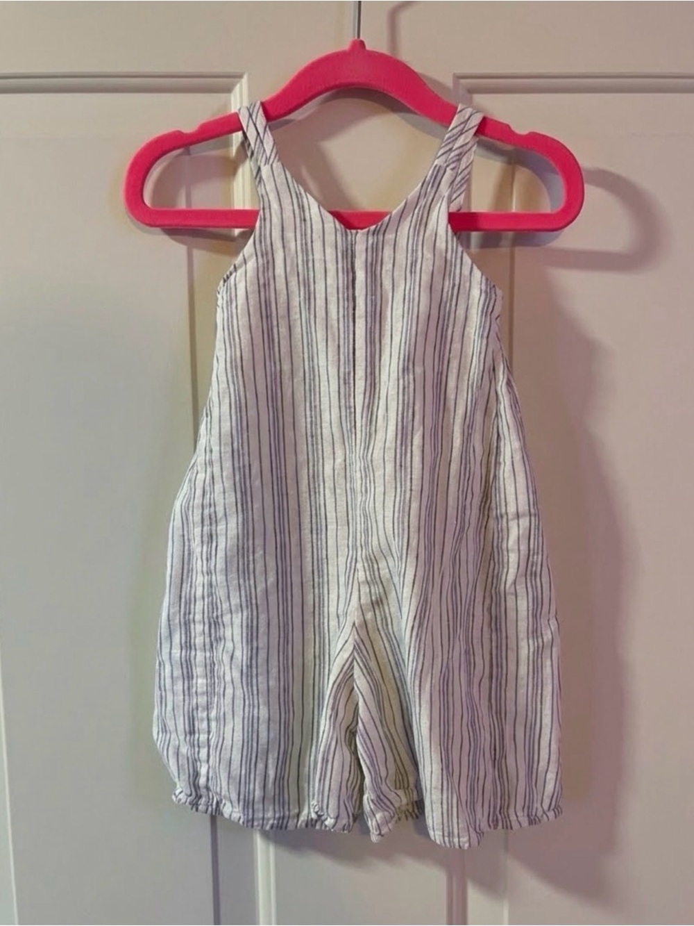 Banana Republic Baby 100% Linen Striped Romper Jumpsuit 3-6 Months